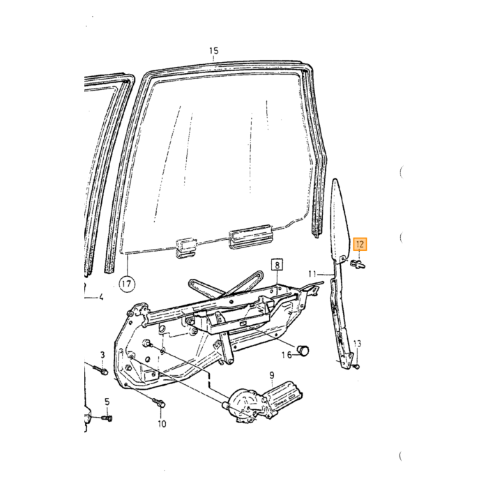 Volvo pakking Volvo V70 (-2000)  V70 XC (-2000): kofferklep sleutelgat Volvo onderdeel nr 9154354