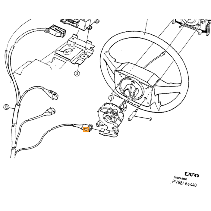 Volvo AIRBAG MODULE Volvo onderdeel nr 9156244