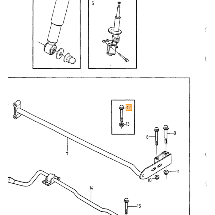 Stabilisatorlänk AWD bak 850 v70 c70 s70 xc70