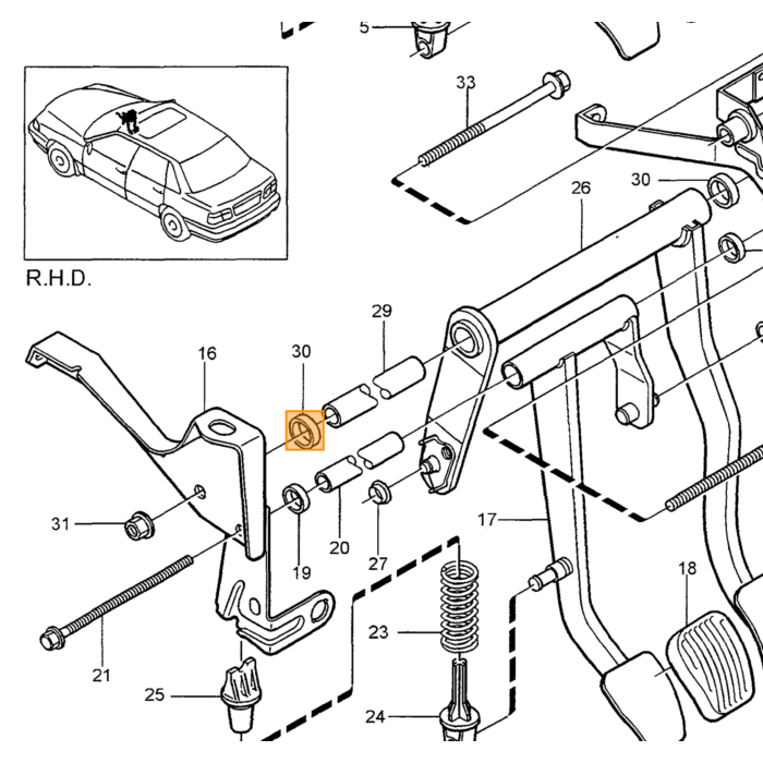 Volvo Hoofdremcilinder Zonder Traction Controle Volvo S70 - V70 - C70 - XC70 - 850 Volvo onderdeel nr 9157737