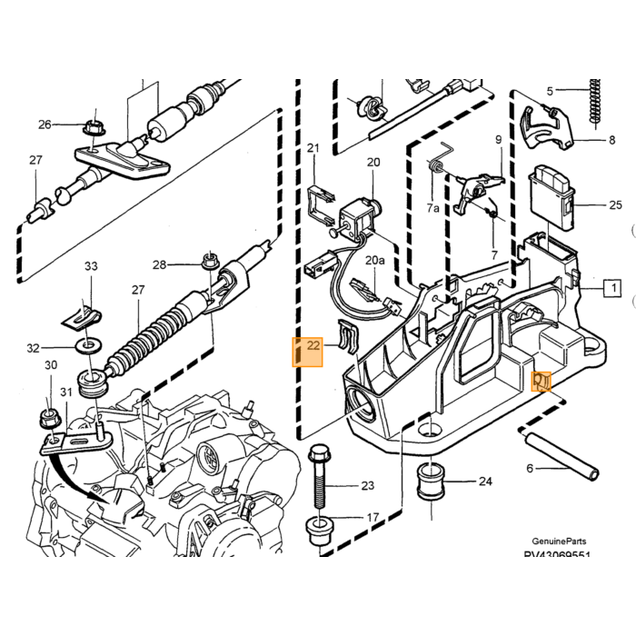 Volvo Olieleiding inlaat versnellingsbak Volvo V70 - S70 - C70 Volvo onderdeel nr 9180542