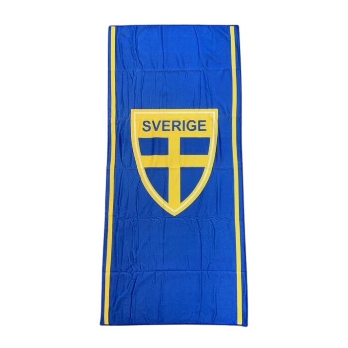 Strand laken Zweedse vlag 150 x 70 cm C202  C303
