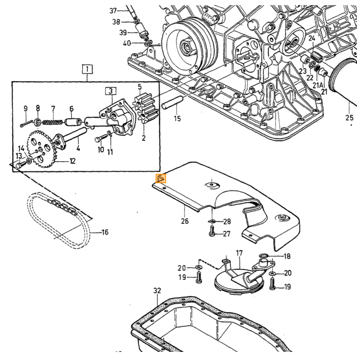 Volvo Pakking (rubber ring) oliekoeler B23+B200+B230 en D24TIC B19/21/23 200/230 ET/FT met turbo 2 nodig Volvo onderdeel nr 925093