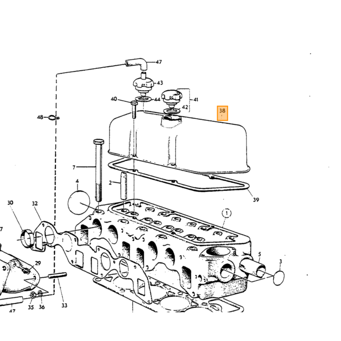 Volvo Moer 7/16UNC Motorsteun ea startm ea B16 B18 B20 B30 Volvo onderdeel nr 940157