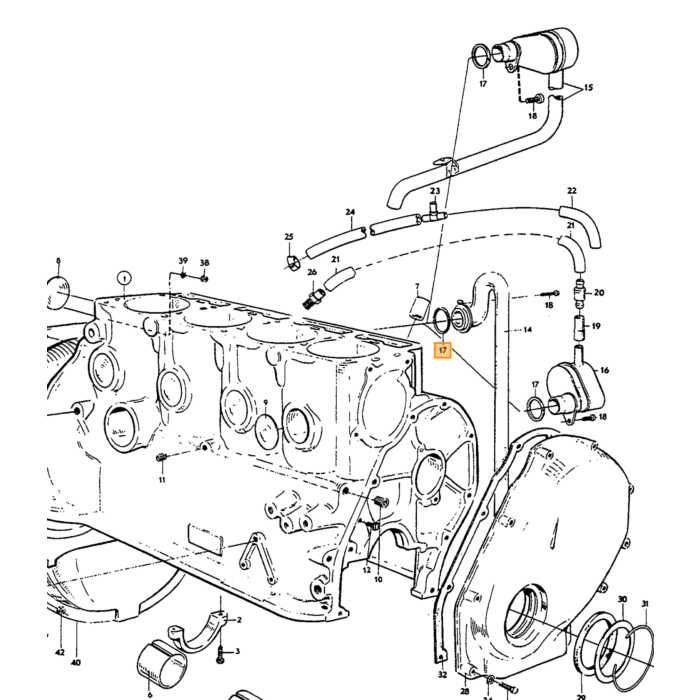 Volvo Bout UNC 1/4 x 3/4 distributie deksel 34mm B18 B20 B30 Volvo onderdeel nr 940158