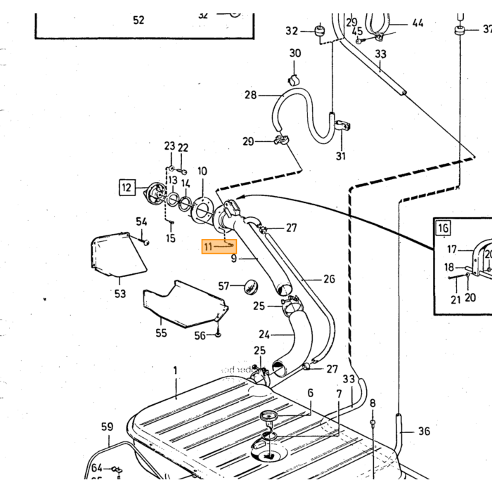Volvo Rubber doorvoer Volvo onderdeel nr 941265