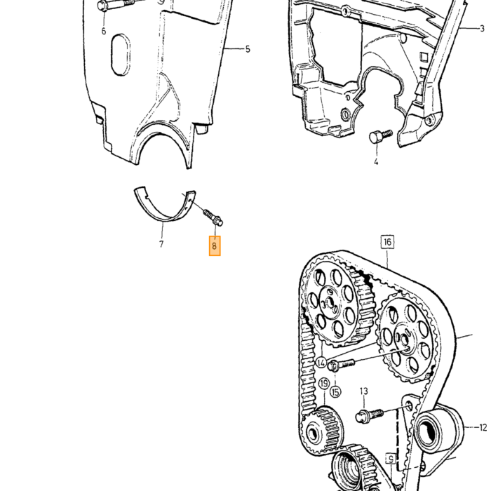 Volvo Veerring  1/4 inch div Volvo onderdeel nr 941906