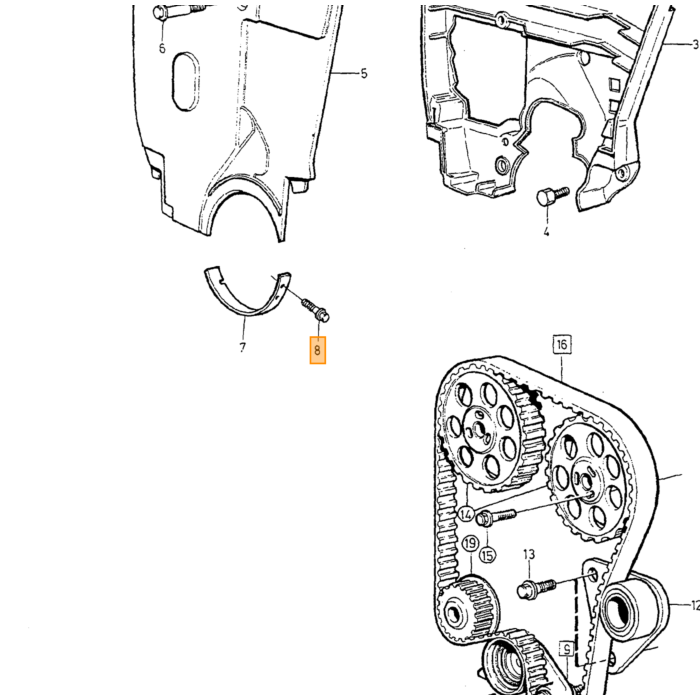 Volvo Veerring  1/4 inch div Volvo onderdeel nr 941906