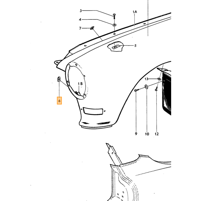 Volvo Speednut voorscherm 140 +deur handvat binnen Amazon  Volvo onderdeel nr 941962