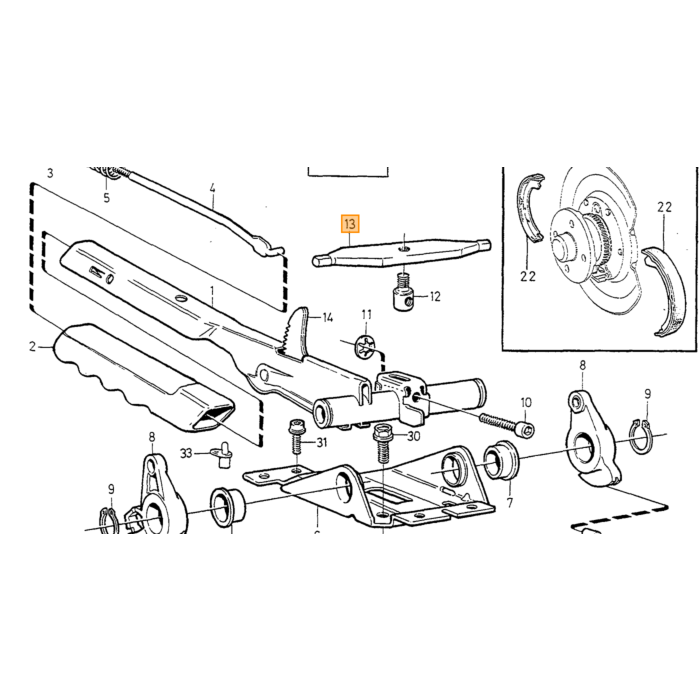 Volvo ABS Sensor Achter AWD Volvo V70 1997-2000 Volvo onderdeel nr 9442043