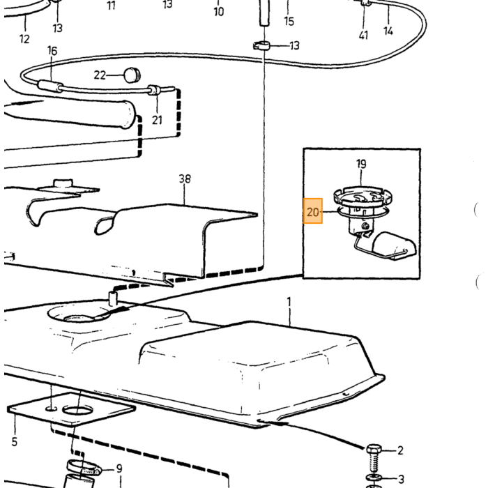 Volvo Pakking rubber tankelement 140+164 (type 63mm+85mm) Volvo onderdeel nr 944219