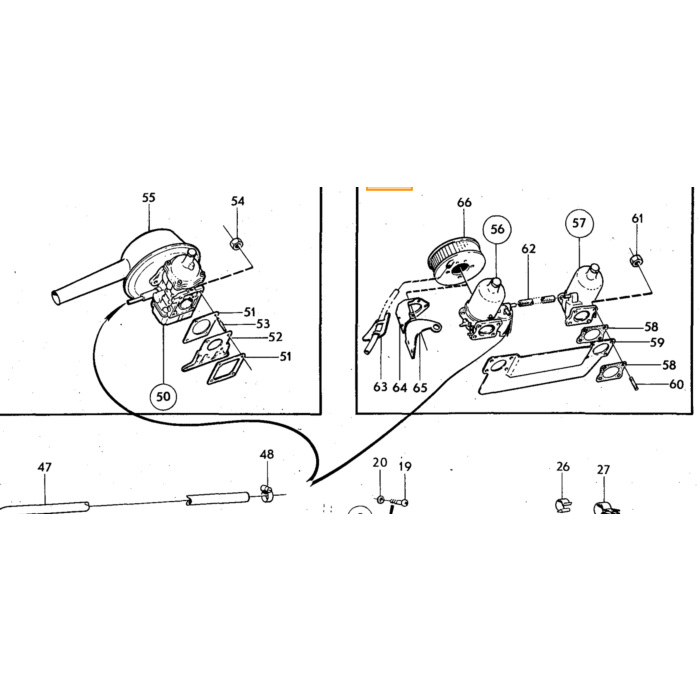 Volvo Pakking rubber tankelement 140+164 (type 63mm+85mm) Volvo onderdeel nr 944219