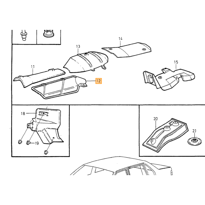 Volvo hitte schild beschermplaat Volvo onderdeel nr 9447474
