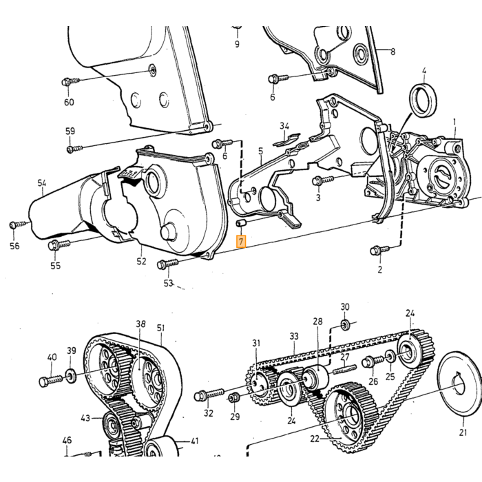 Volvo Moer M6 met flens flensmoer 240 262 740 745 760 780 940 1991-91 C70 1998-04 S70 1998-00 V70 1998-00 B21 B200 B23 B230 B27 B28 B30 Volvo onderdeel nr 945407