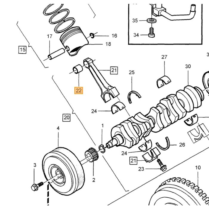 Volvo Vliegwielboutset 10st Volvo vanaf 1992  M11x26  Xc90 S80 S60 S40 V70 C70 C30 Xc70 V50 V40 S70 Xc60 koppeling Volvo onderdeel nr 9454743