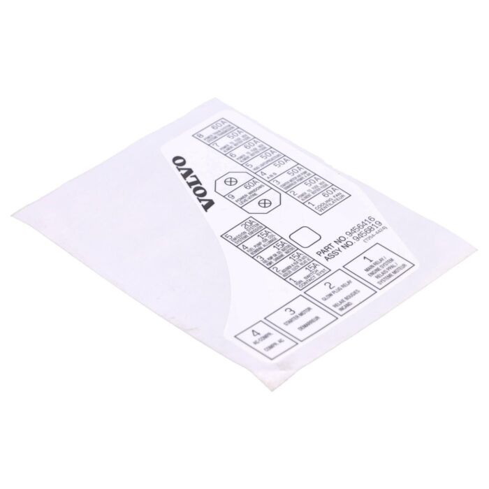 Volvo Sticker Volvo onderdeel nr 9456416