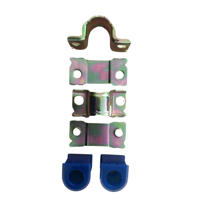 Montageset voor  stabilisatiestang 24MM  beugels +rubber voorzijde Volvo S60 (-2009)  S80 (-2006)  V70 P26  XC70 (2001-2007) 