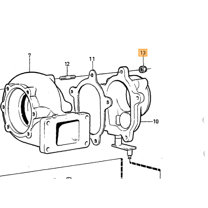Volvo slot moer Volvo onderdeel nr 946344
