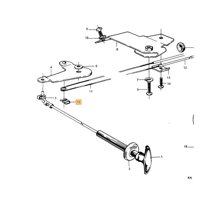 Volvo Klem slot en ruitewisser (slotclip) PV444+PV544+Amazon (951668)(658453) Volvo onderdeel nr 94641