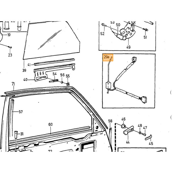 Volvo Klem slot en ruitewisser (slotclip) PV444+PV544+Amazon (951668)(658453) Volvo onderdeel nr 94641