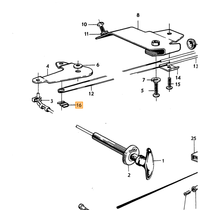 Volvo Klem slot en ruitewisser (slotclip) PV444+PV544+Amazon (951668)(658453) Volvo onderdeel nr 94641