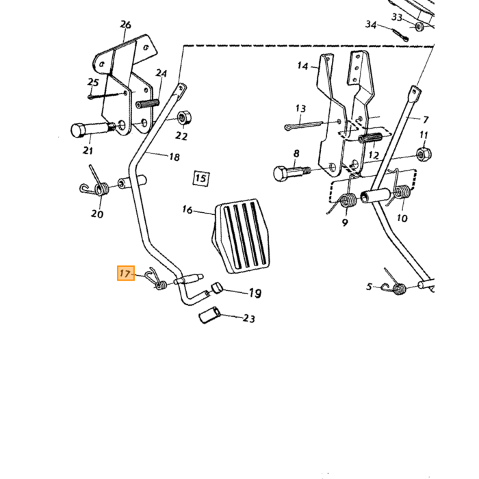 Volvo Klem slot en ruitewisser (slotclip) PV444+PV544+Amazon (951668)(658453) Volvo onderdeel nr 94641