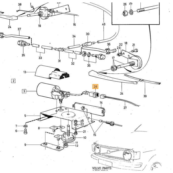 Volvo Deur portier Paneel rechts Volvo onderdeel nr 9477803