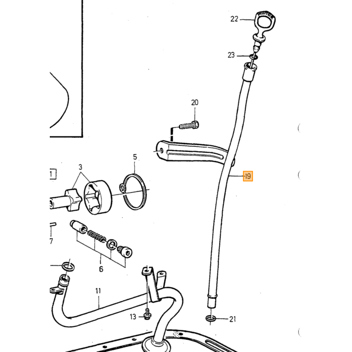 Volvo Carter plug B19+B21+B23+B200+B230 magnetisch Volvo onderdeel nr 948187M