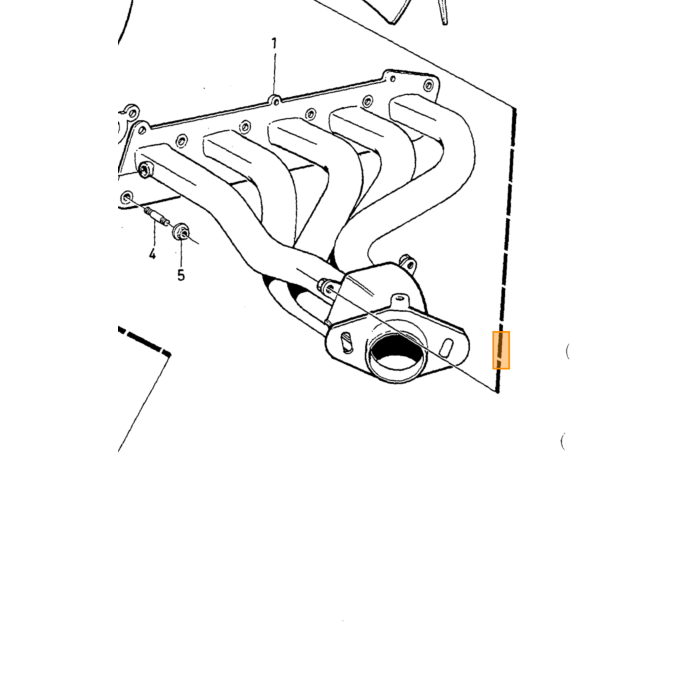 Volvo Hexagon schroef uitlaat M8 x 16  (00204  902278  946440  949734 ) Volvo onderdeel nr 949734