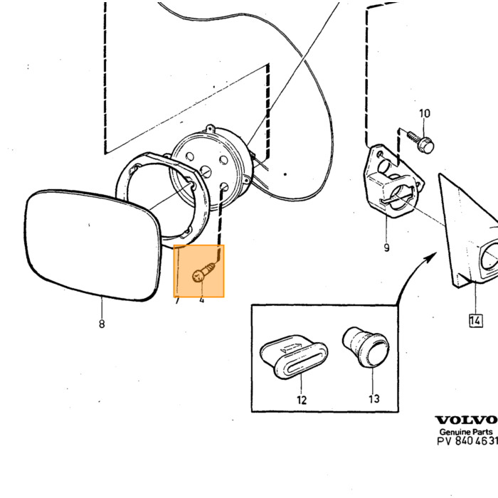 Volvo kruisschroef Volvo onderdeel nr 949863