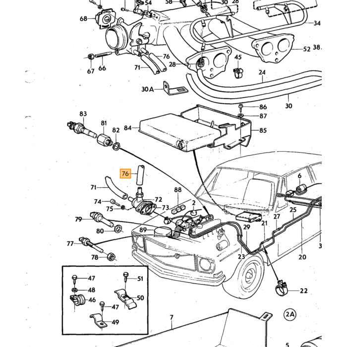 Volvo Schroef chokenippel SU etc div Volvo onderdeel nr 950003