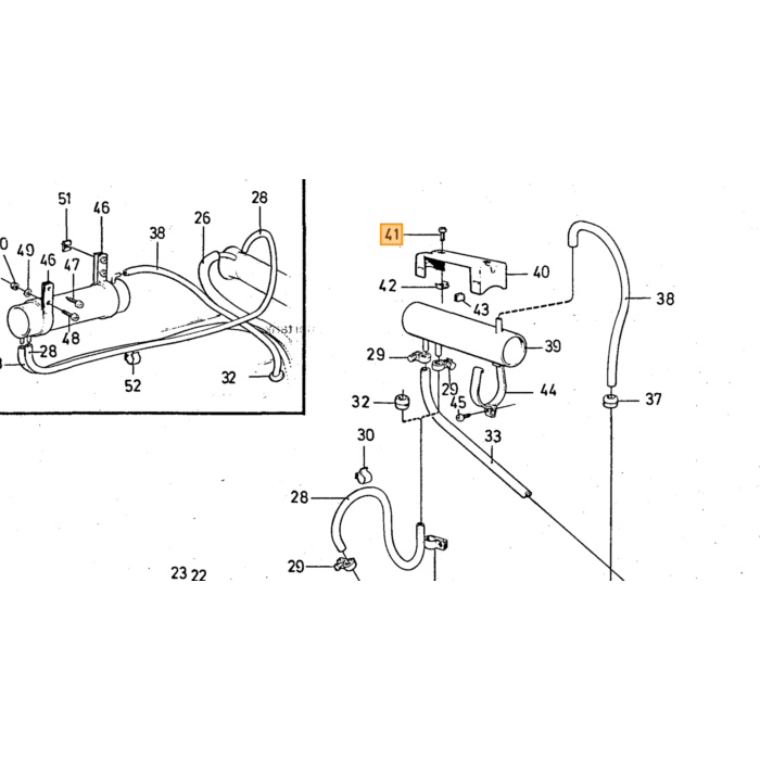 Volvo Schroef portier handgreep /koplamp  ea unc benztankvlotter etc UNC10-24-PV444+PV544+Duett+Amazon Volvo onderdeel nr 950021
