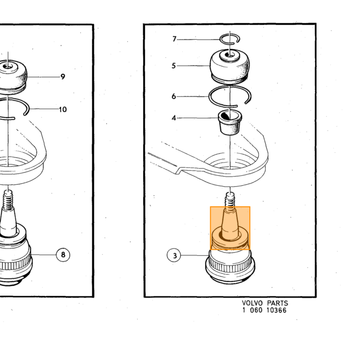 Volvo Moer zelfb 1/2 unc oa achteras b20 reactiestang draagarm voor amazon boven H 11 4 Volvo onderdeel nr 950366