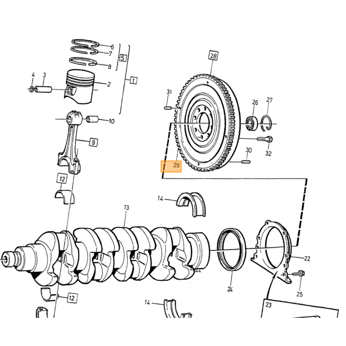 Volvo PIN Volvo onderdeel nr 950543