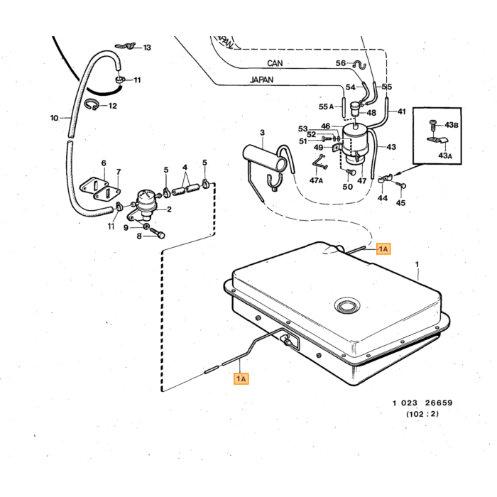 Volvo kabelklem amazon 140 240 1800 164 Volvo onderdeel nr 951191