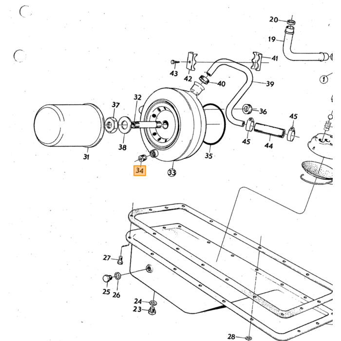 Volvo plug Volvo onderdeel nr 952070