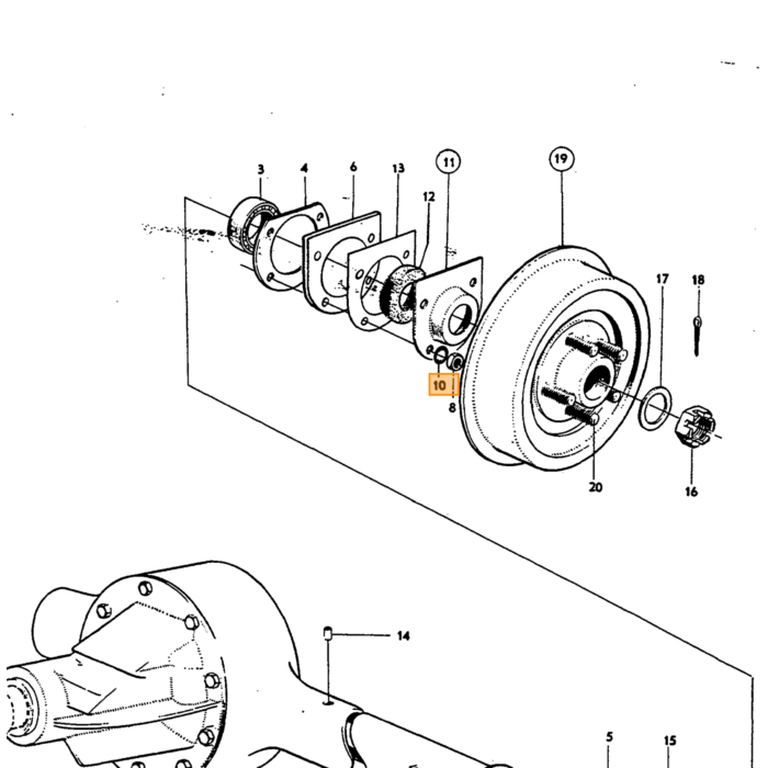 Volvo Aftap vulplug achteras ENV Amazon+PV544 240 1979-1987 740 1985-1987 1/2NPTF*14 3 952358  47799   (16310) Volvo onderdeel nr 952077
