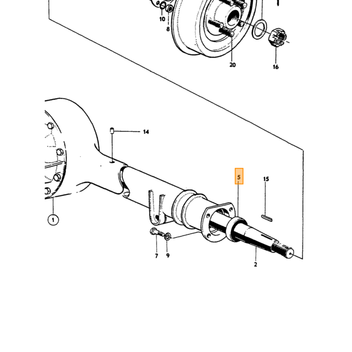 Volvo Vul plug achteras differentieel ENV en Spicer PV444+PV544 Amazo P1800 140 164 240-1984  Volvo onderdeel nr 952359