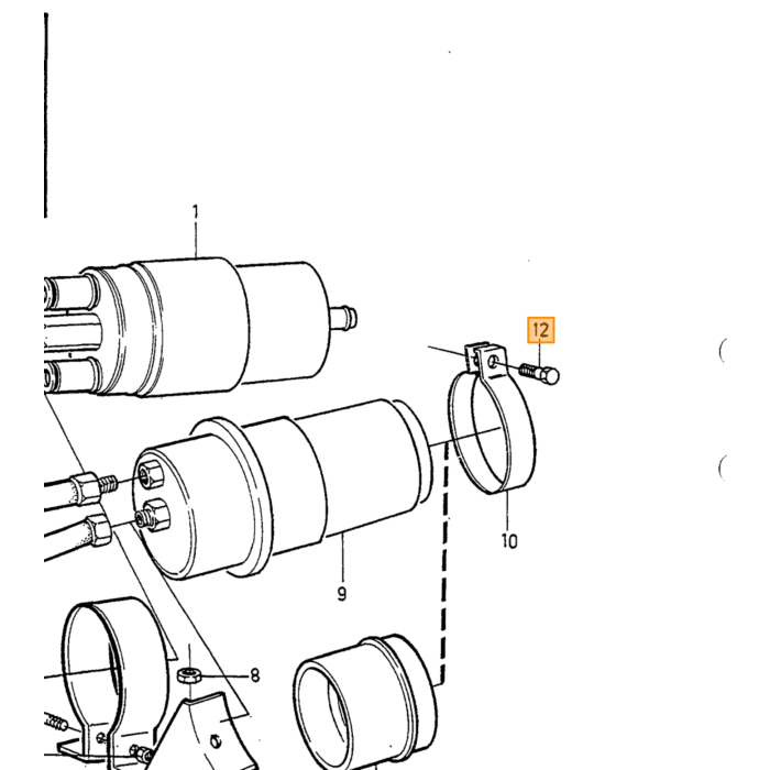 Volvo Wartel benzineleiding 5/16 Amazon+P1800+PV+140+164+240+260 760 960 v90 s90 Volvo onderdeel nr 954322