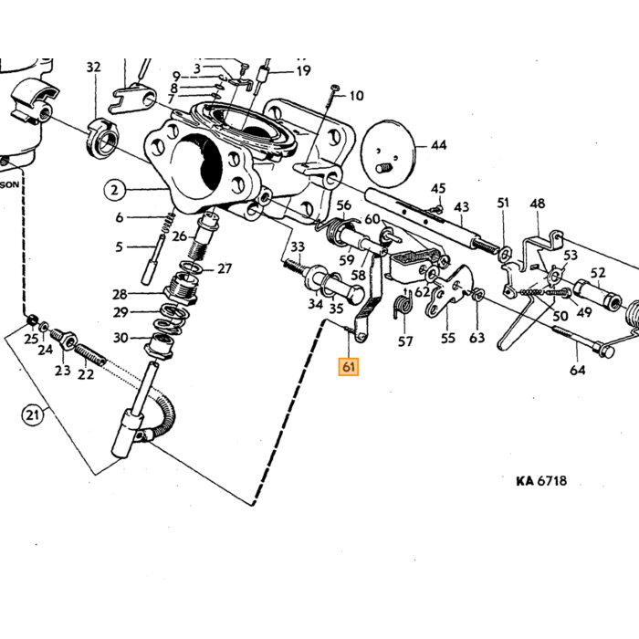 Volvo Parker 19mm (oa knipperlicht PV Volvo onderdeel nr 955123
