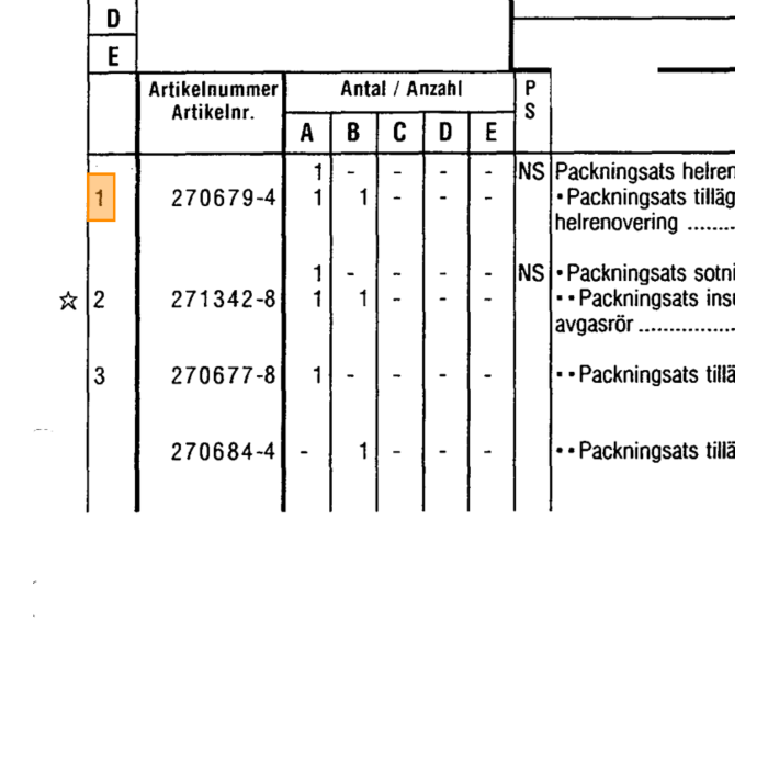 Bout deksel distributieriem 240 b21 b23 L 70 M6