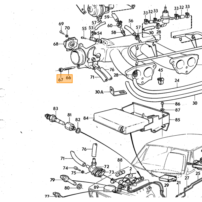 Volvo Moer unc 3/8 -16H = 5 6mm Volvo onderdeel nr 955835