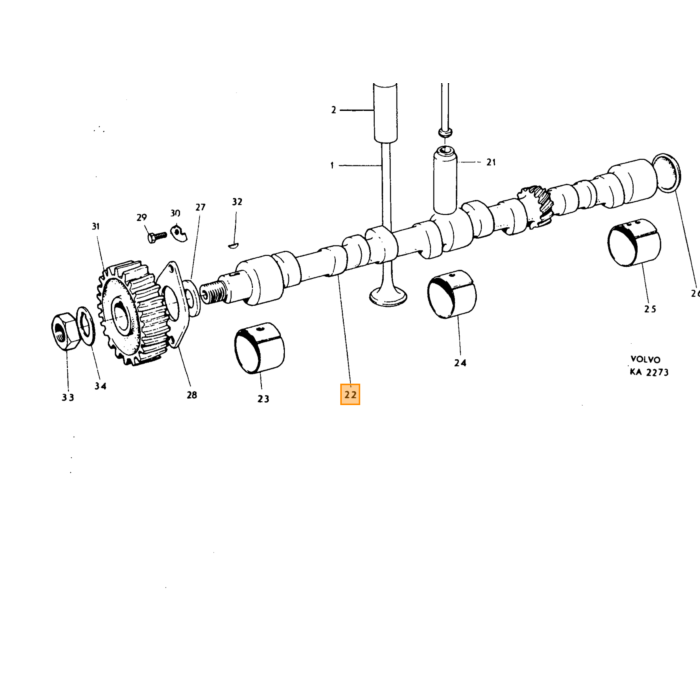 Volvo Revet getand verend 3/8  bumper 140 remslang Volvo onderdeel nr 955950