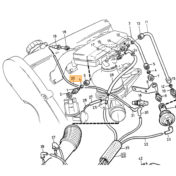 Volvo verbindingsring Volvo onderdeel nr 956969