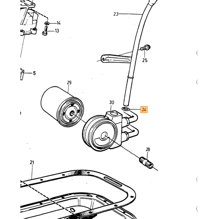 Volvo O-Ring keerring  olie peil stok  Volvo 240 260 340 360 740 760 940 960 s90 v90  Volvo onderdeel nr 960162