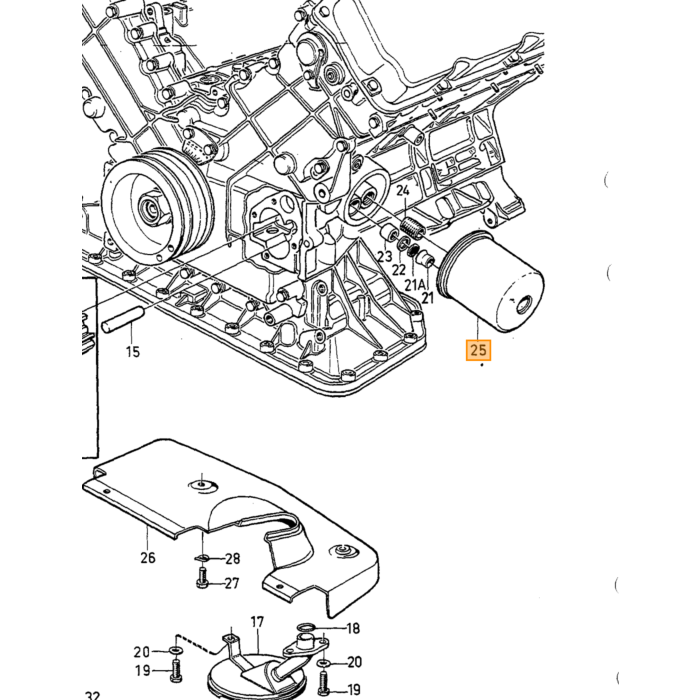 Volvo Schroef M6 Hexagon 200/400/700/900/S40/850/ Volvo onderdeel nr 965175 