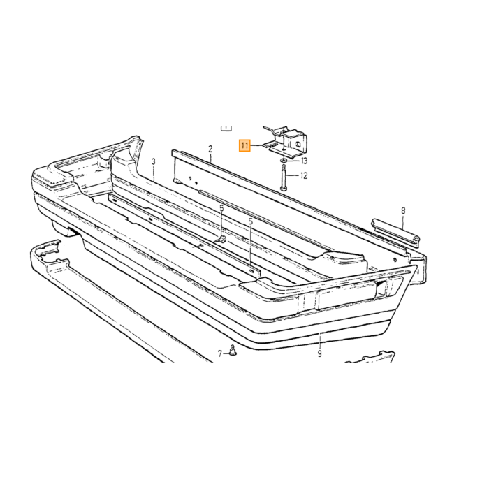 Volvo Bout voor 1272603+1273622 M12x1.75 982848 Volvo onderdeel nr 965196