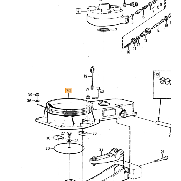 Volvo Banjo bout voor brandstof leiding 16mm K tronic ( 74033; 1266341) Volvo onderdeel nr 966833