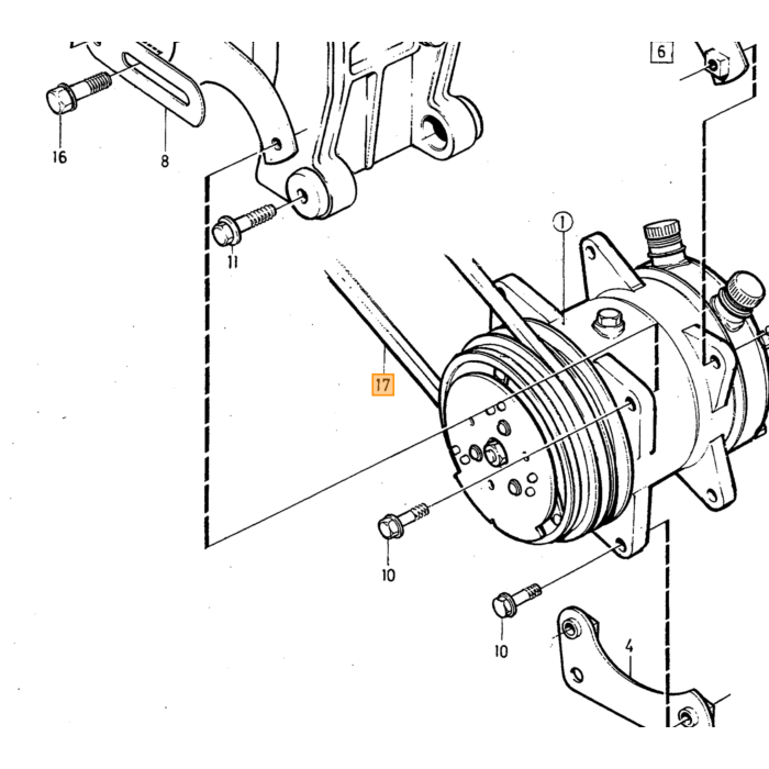 Volvo V snaar 12.5X913 967103 orig Volvo 740+760. Volvo onderdeel nr 973548