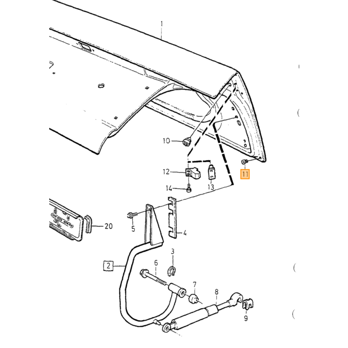 Volvo plug Volvo onderdeel nr 974682